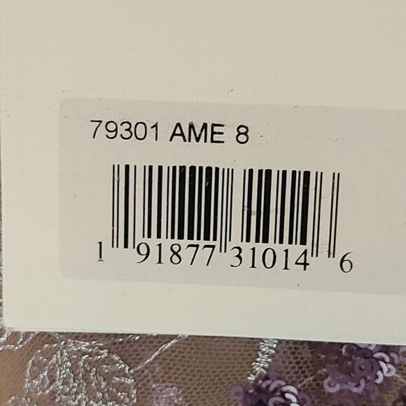 New Mac Duggal 79301 Amethyst Embroidered & Sequin Mesh & Lace Mermaid Gown  (8) - Picture 14 of 16